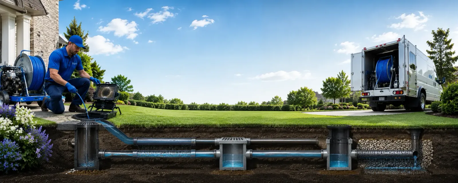 Outdoor drain cleaning information for Louisville, NE